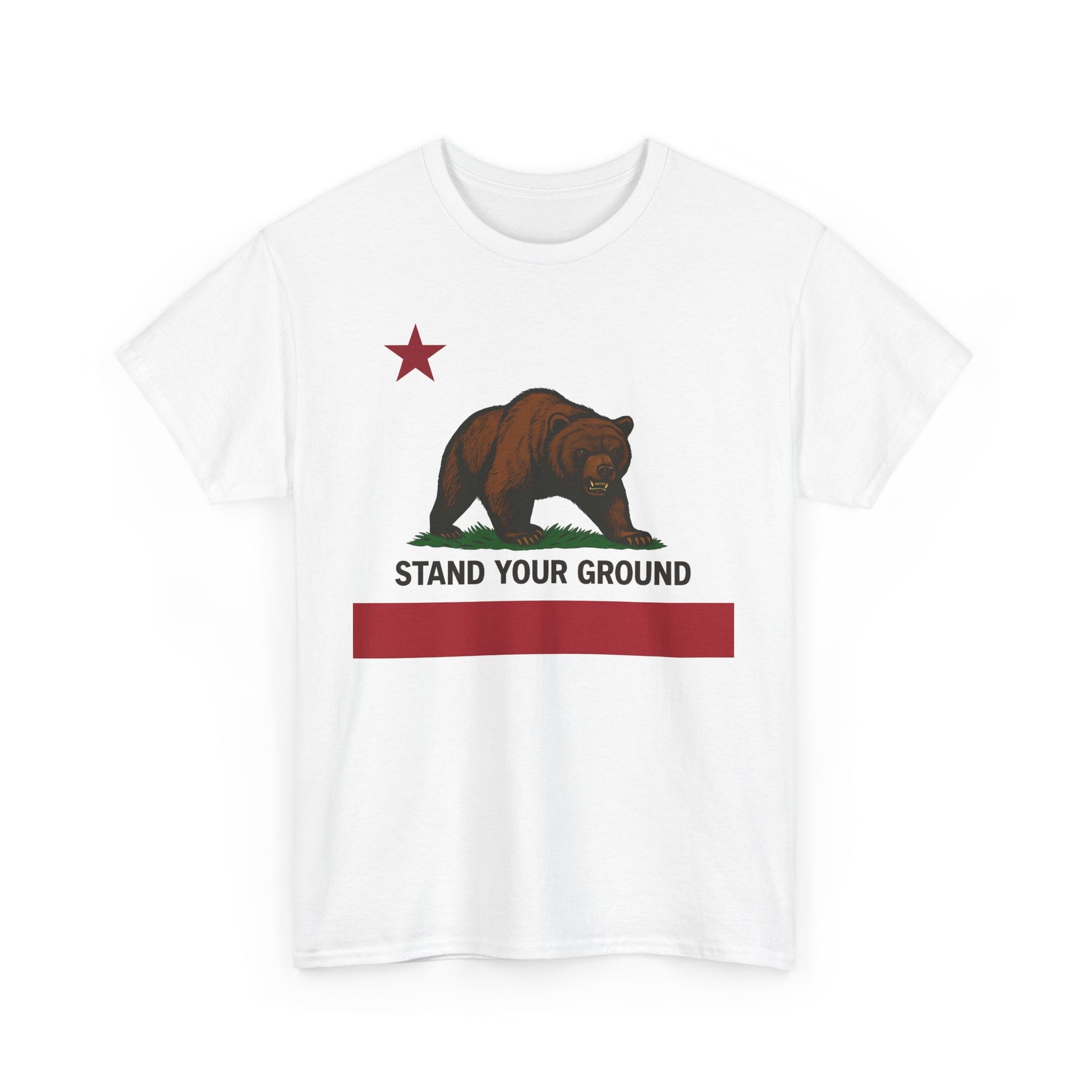 "Stand Your Ground" Protest Tee White XL Logo– Power in Print