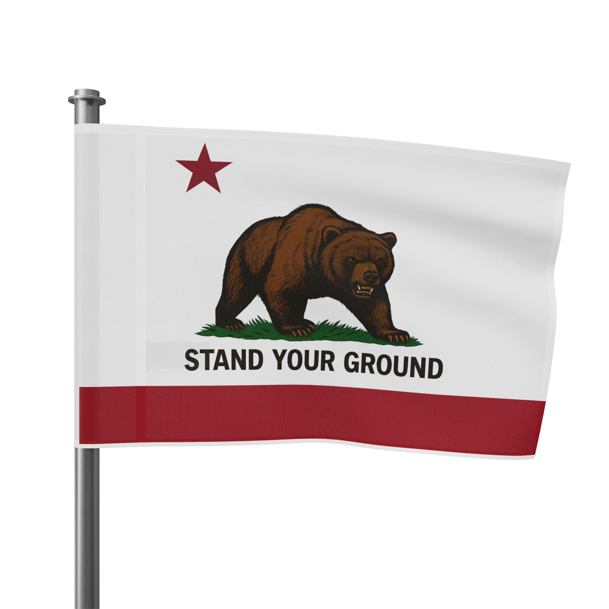 “Stand Your Ground” Flag – Bold. Uncompromising. Californian.