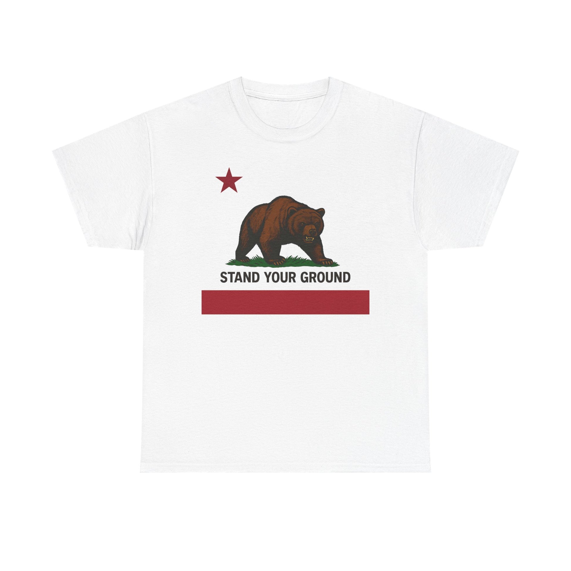 "Stand Your Ground" Protest Tee White XL Logo– Power in Print