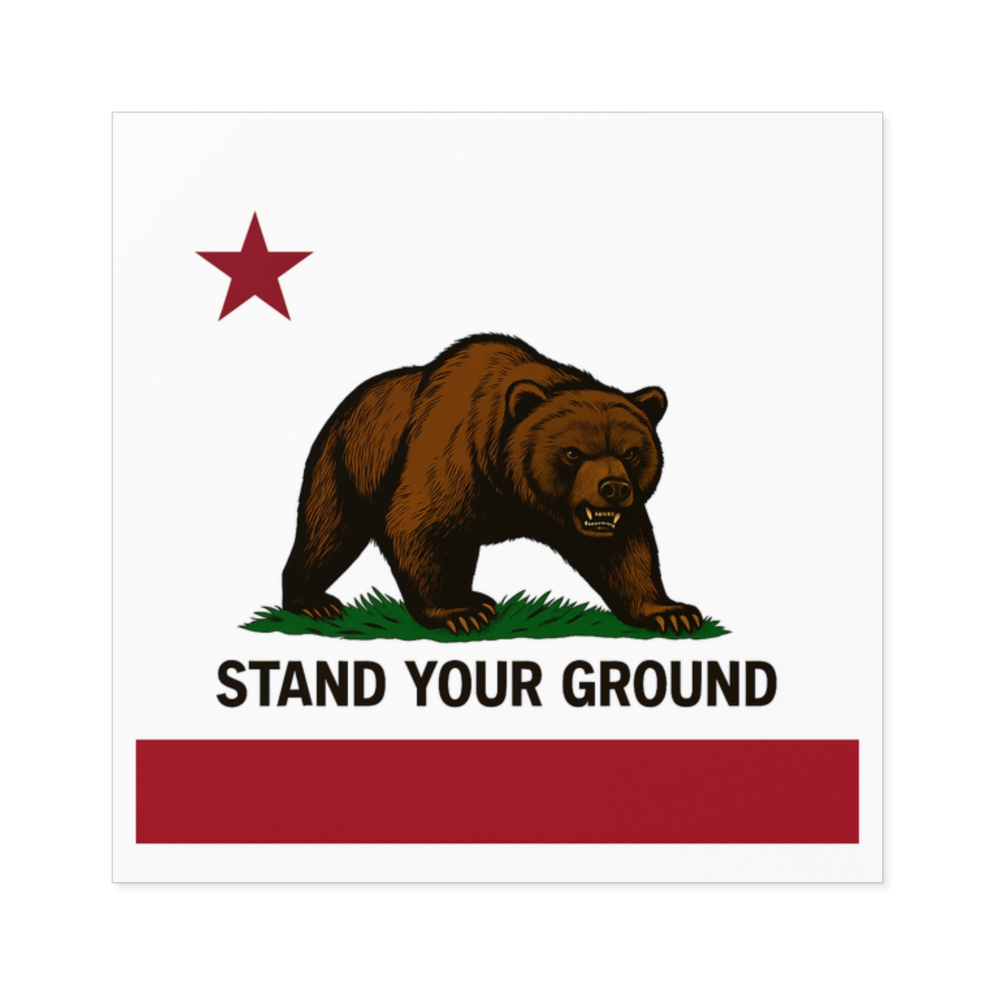 “Stand Your Ground” Vinyl Sticker – Stick with Power